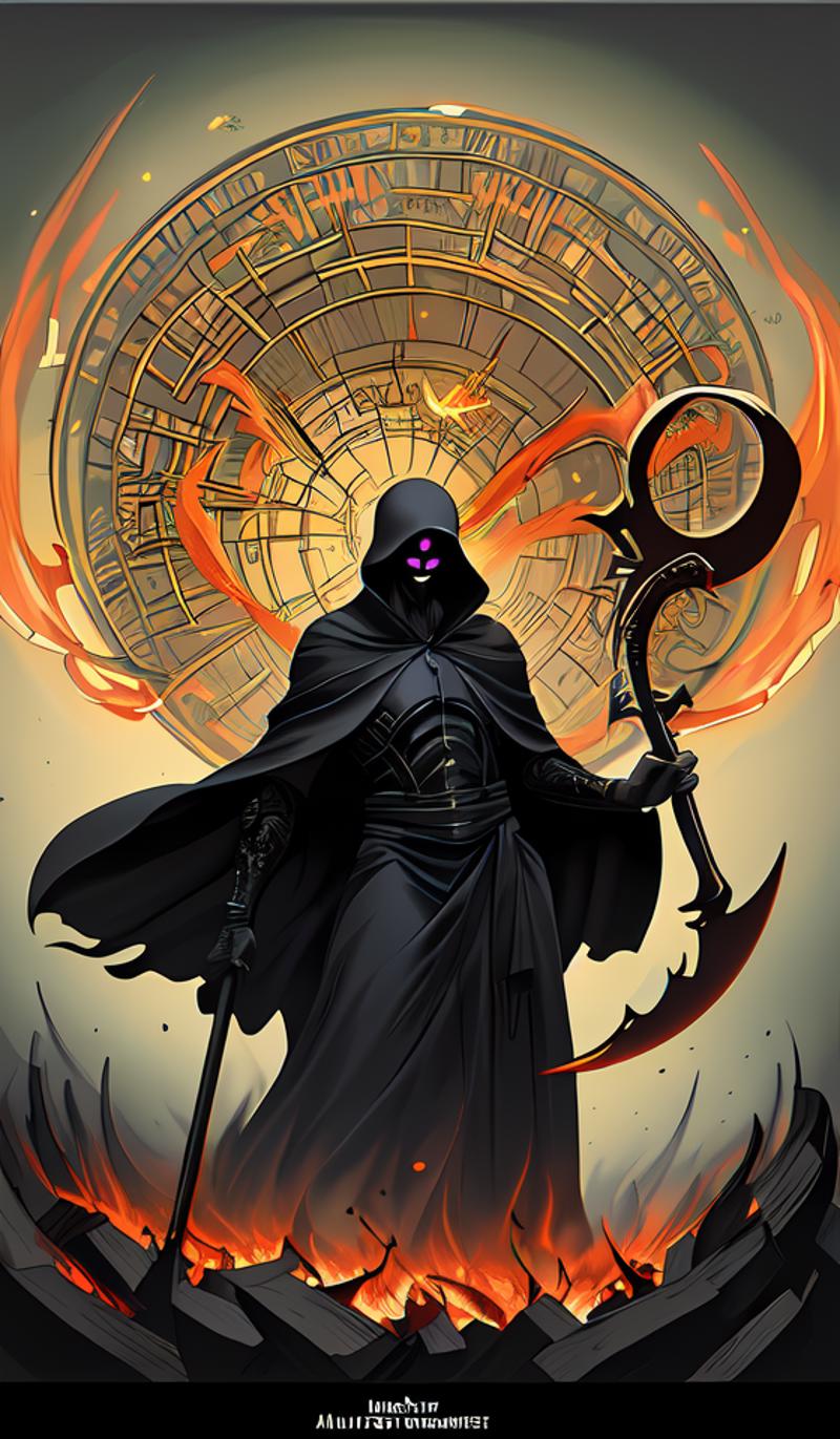 09854-3233953985-the grim reaper with a cloak of fireflies and flameches, flames intricate scythe blade, eerie tumultuous dark clouds in the back.png